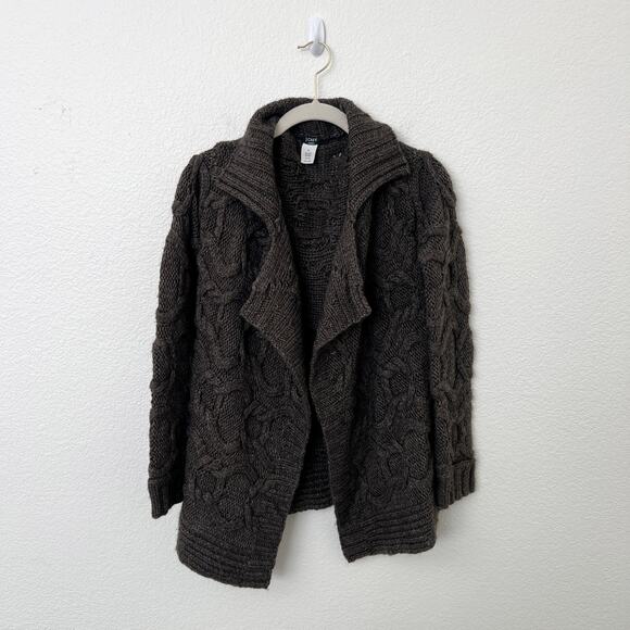 J. Crew Brown Cable Knit Cardigan - Picture 2 of 11